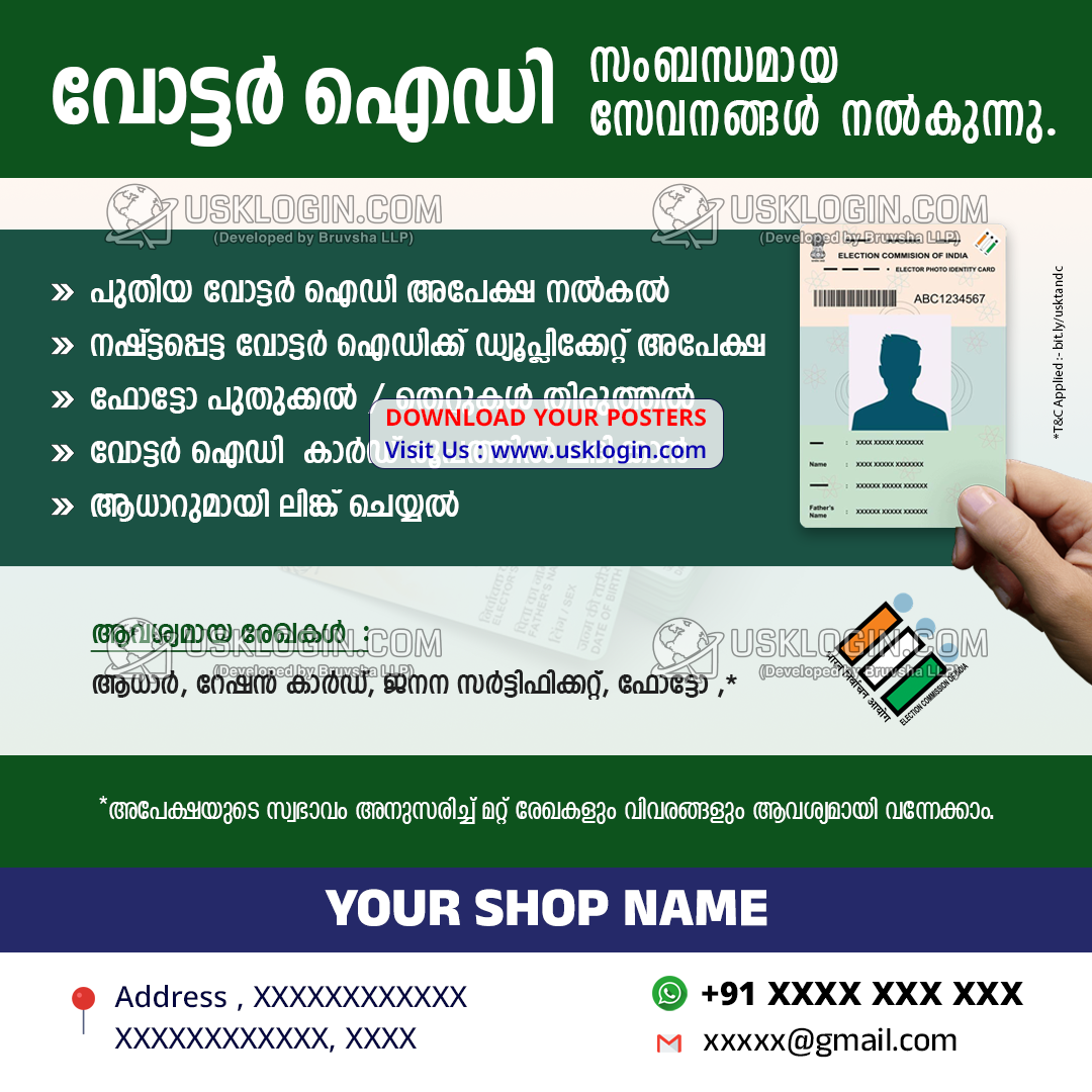 Online service poster kerala